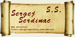Sergej Serdinac vizit kartica